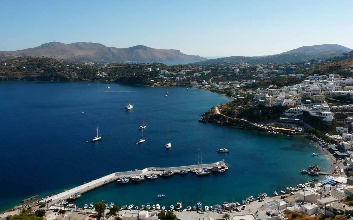 Το λιμάνι της Λέρου στον αέρα